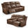 Barcino Leather Look Electric Reclining Sofa Suite 3 + 2 USB Charging