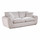 Berti 2 Seater Fabric Sofa Beige or Grey