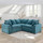 Colby 5 Seater L Shaped Corner Sofa Fabric