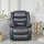 Cortland Leather Look Manual Reclining Armchair