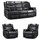 Orlando Leather Look Electric Reclining 3 Piece Sofa Suite 3 + 1 + 1