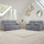 Orlando Grey Fabric 3 + 2 Electric Reclining Sofa Suite