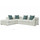 Geneva 5 Seater L Shaped Corner Sofa Left Hand Facing