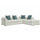 Geneva 5 Seater L Shaped Corner Sofa Right Hand Facing