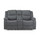 Harlow Graphite Grey Fabric Electric Reclining 2 Seater Sofa