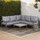 Aluminium Charcoal L Shaped Outdoor Sofa + Coffee Table