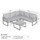 Aluminium Charcoal L Shaped Outdoor Sofa + Coffee Table