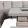 Outdoor Rattan Corner Sofa Set with Rising Fire Pit Table