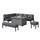Outdoor Aluminium Corner Sofa Set with Fire Pit Table Left Hand Facing