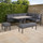 Outdoor Aluminium Corner Sofa Set with Rising Dining Table Right Hand Facing