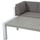 6 Seater Aluminium Garden Corner Sofa Set with Table Grey Cushions