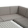 6 Seater Aluminium Garden Corner Sofa Set with Table Grey Cushions