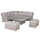 Outdoor Rattan Corner Sofa Set with Rising Dining Table