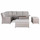 Outdoor Rattan Corner Sofa Set with Rising Dining Table