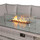 Rattan Garden Right Hand Corner Sofa Set with Rising Fire Pit Table