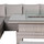 Rattan Garden Left Hand Corner Sofa Set with Rising Fire Pit Table