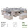 Outdoor Rattan Round Corner Sofa Set with Rising Table