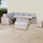 Outdoor Corner Sofa Set with Adjustable Rising Table