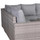 Outdoor Corner Sofa Set with Adjustable Rising Table