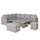 Outdoor Corner Sofa Set with Adjustable Rising Table