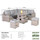 Outdoor Corner Sofa Set with Fire Pit Rising Dining Table