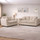 Ascott Sofa Set 3 + 2 Seater Chenille Fabric Beige or Charcoal