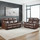 Ferndale Sofa Suite 3 + 2 Recliner Brown Leatheraire