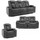 Juniper Electric Recliner 3+2+1 Sofa Set USB Cup Holders Brown or Grey