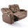 Juniper Electric Recliner 2+1+1 Sofa Set USB Cup Holders Brown or Grey