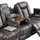 Juniper Electric Recliner 3 + 2 Sofa Suite USB Cup Holders Brown or Grey