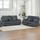 Tokyo 3 + 2 Sofa Suite Grey Electric Power Recliners