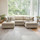 Kenzo U-Shaped 4-5 Seater Chenille Fabric Sofa