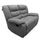 Manhattan Grey Fabric Reclining 2 Seater sofa
