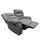 Manhattan Grey Fabric Reclining 2 Seater sofa