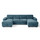 Blake U Shaped Fabric Corner Sofa Bed