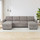 Seattle U Shaped Fabric Corner Sofa Bed