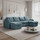 Seattle U Shaped Fabric Corner Sofa Bed