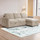 Seattle L Shaped 4 Seater Fabric Corner Sofa Bed