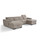 Alora Fabric U-Shaped Sofa with Storage & Headrests