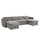 Ria Fabric U-Shaped Sofa with Storage & Headrests