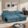 Ria L Shaped 4 Seater Fabric Corner Sofa Bed