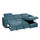 Ria L Shaped 4 Seater Fabric Corner Sofa Bed
