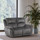 Mendoza Electric Reclining Grey Plush Velvet 2 + 1 + 1