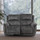 Mendoza Electric Reclining Grey Plush Velvet 2 + 1 + 1