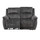 Mendoza Electric Reclining Grey Plush Velvet 2 Seater Sofa