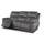 Mendoza Electric Reclining Grey Plush Velvet 3 + 2 + 1