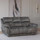 Mendoza Electric Reclining Grey Plush Velvet Sofa Suite
