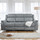 Linden Grey Fabric Reclining Sofa Suite 3 + 1 + 1