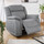 Linden Grey Fabric Reclining Sofa Suite 3 + 1 + 1