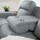 Linden Grey Fabric Reclining Sofa Suite 3 + 2 + 1